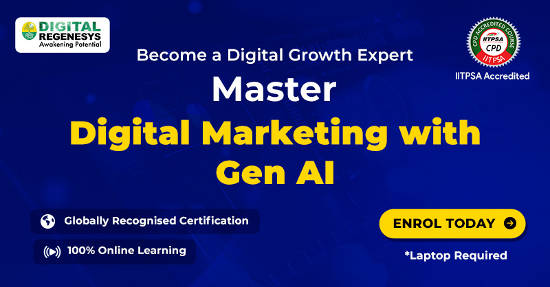 Online Digital Marketing with GenAI certificate course